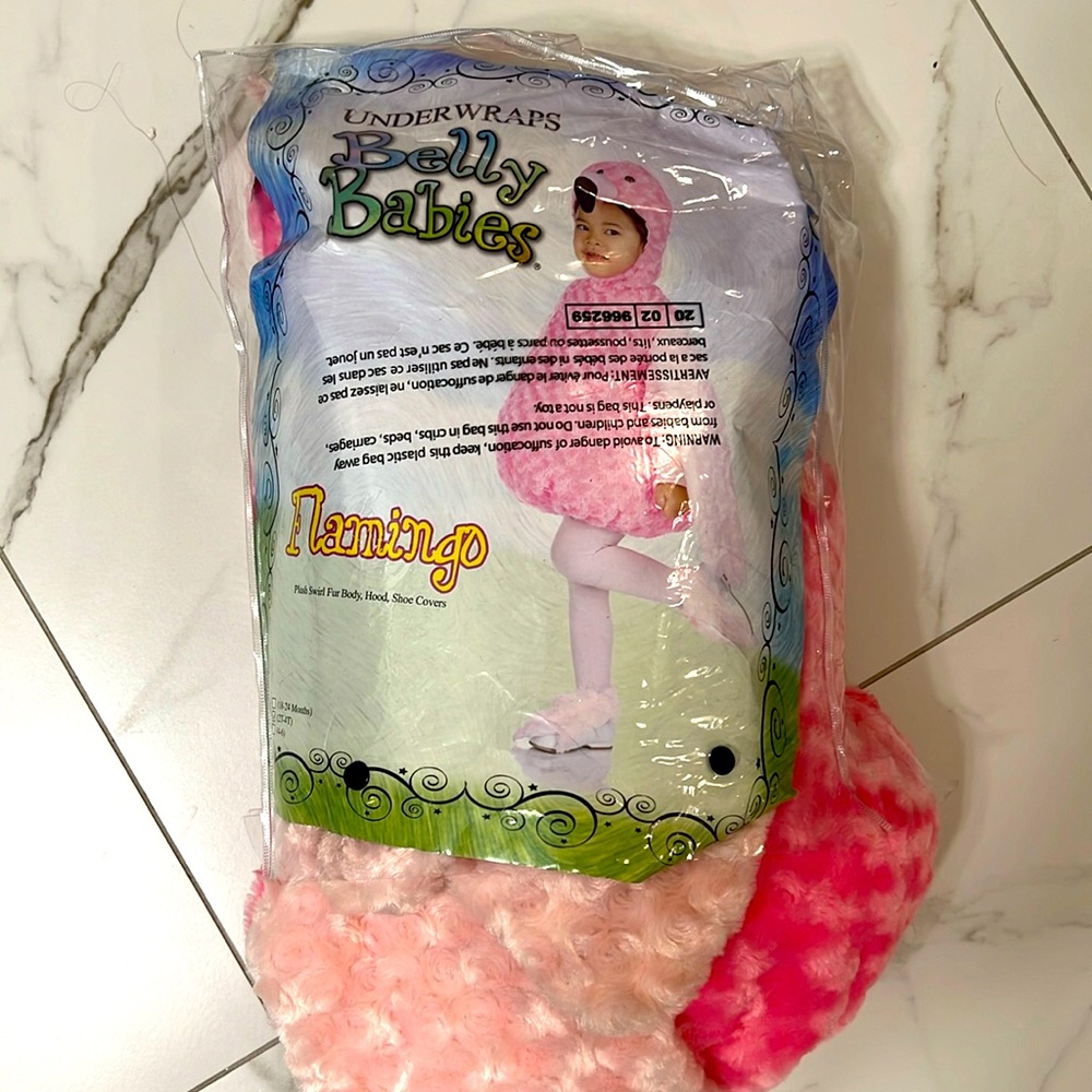 Flamingo costume 2-4t